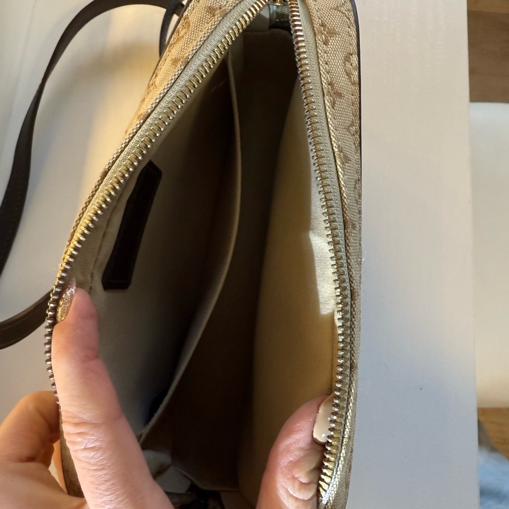 Louis Vuitton Monogram Mini Lin Canvas Shoulder Bag - Brown - Picture 6 of 14